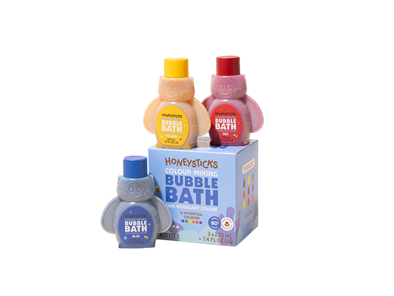 Honeysticks Bubble Bath Colour Mixing 3pk 220ml