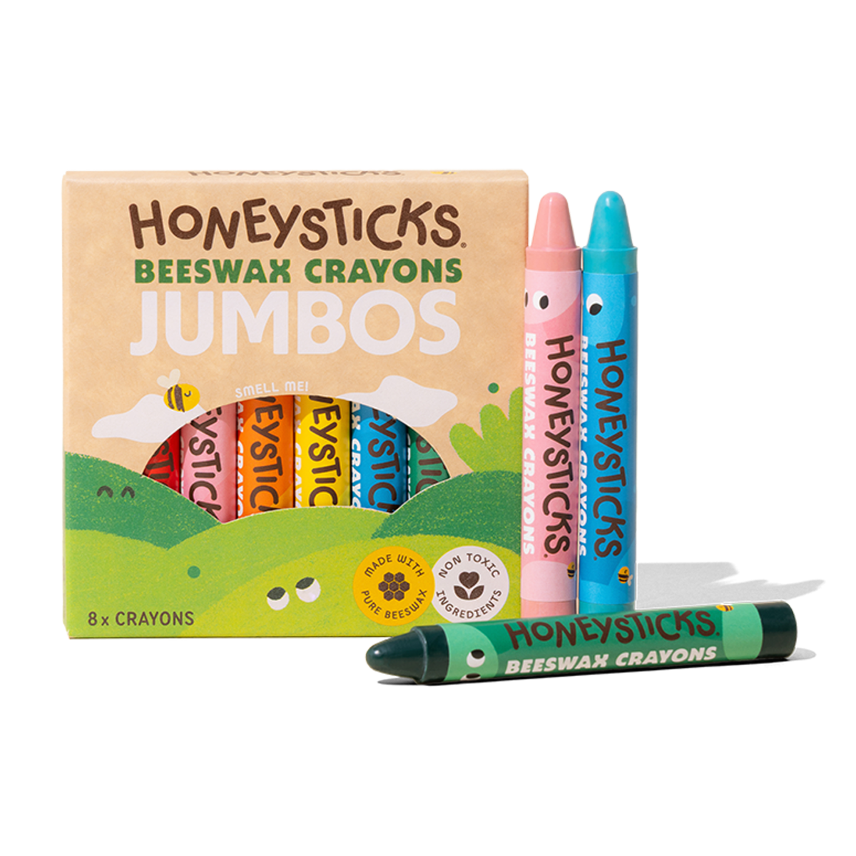 Honeysticks Beeswax Crayons Jumbos 8pk