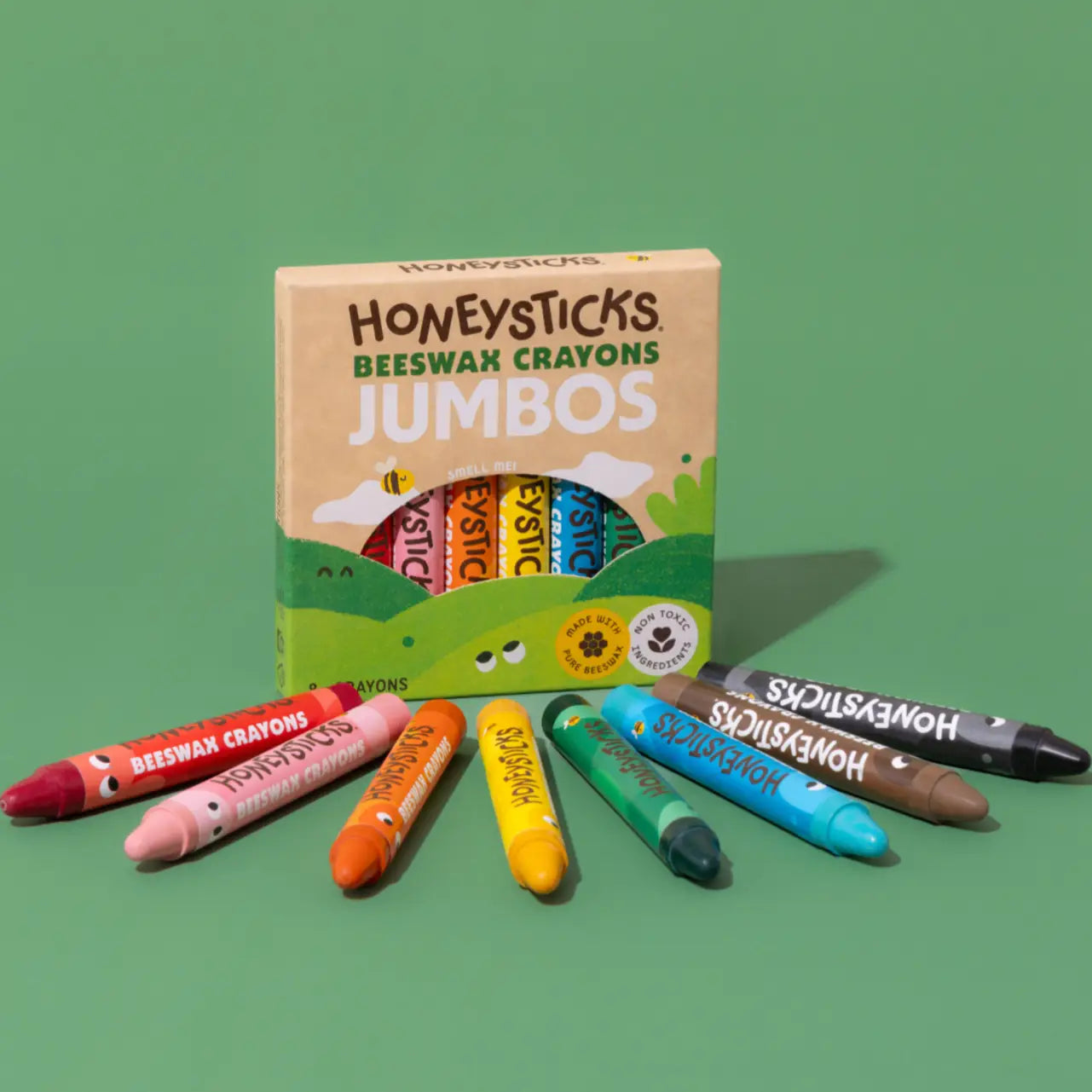 Honeysticks Beeswax Crayons Jumbos 8pk