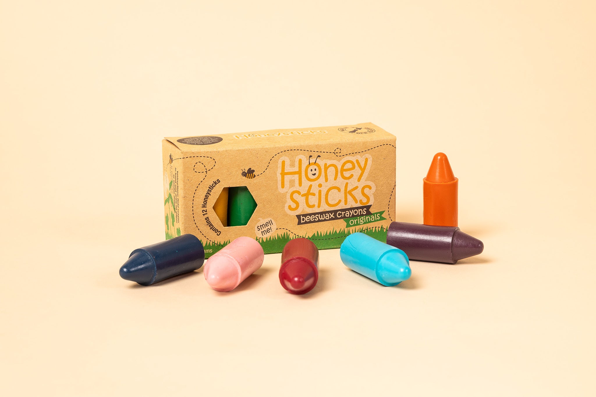 Honeysticks Beeswax Crayons 12 Pack - Originals