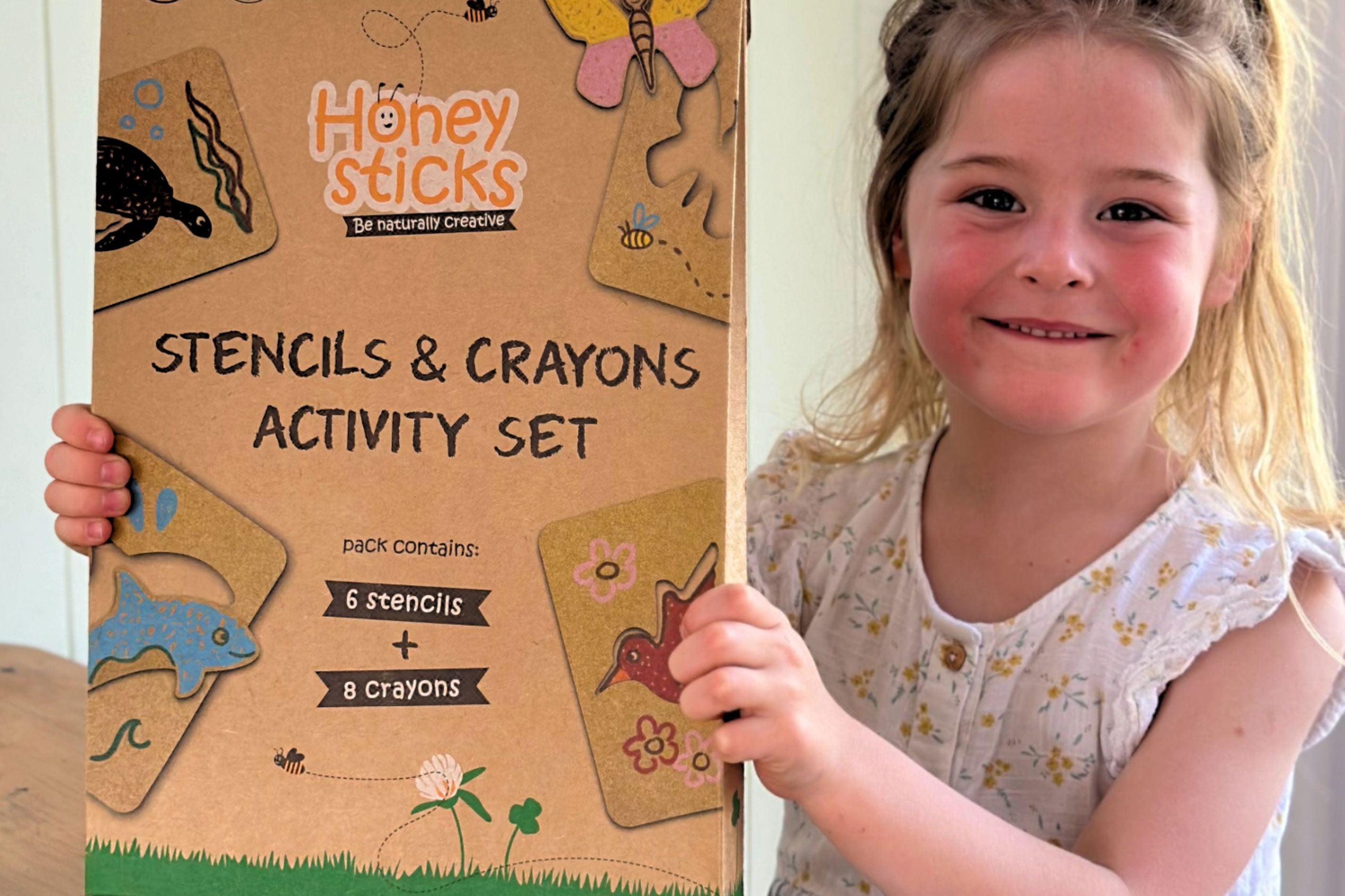 Jumbo Stencils and Crayons Activity Set