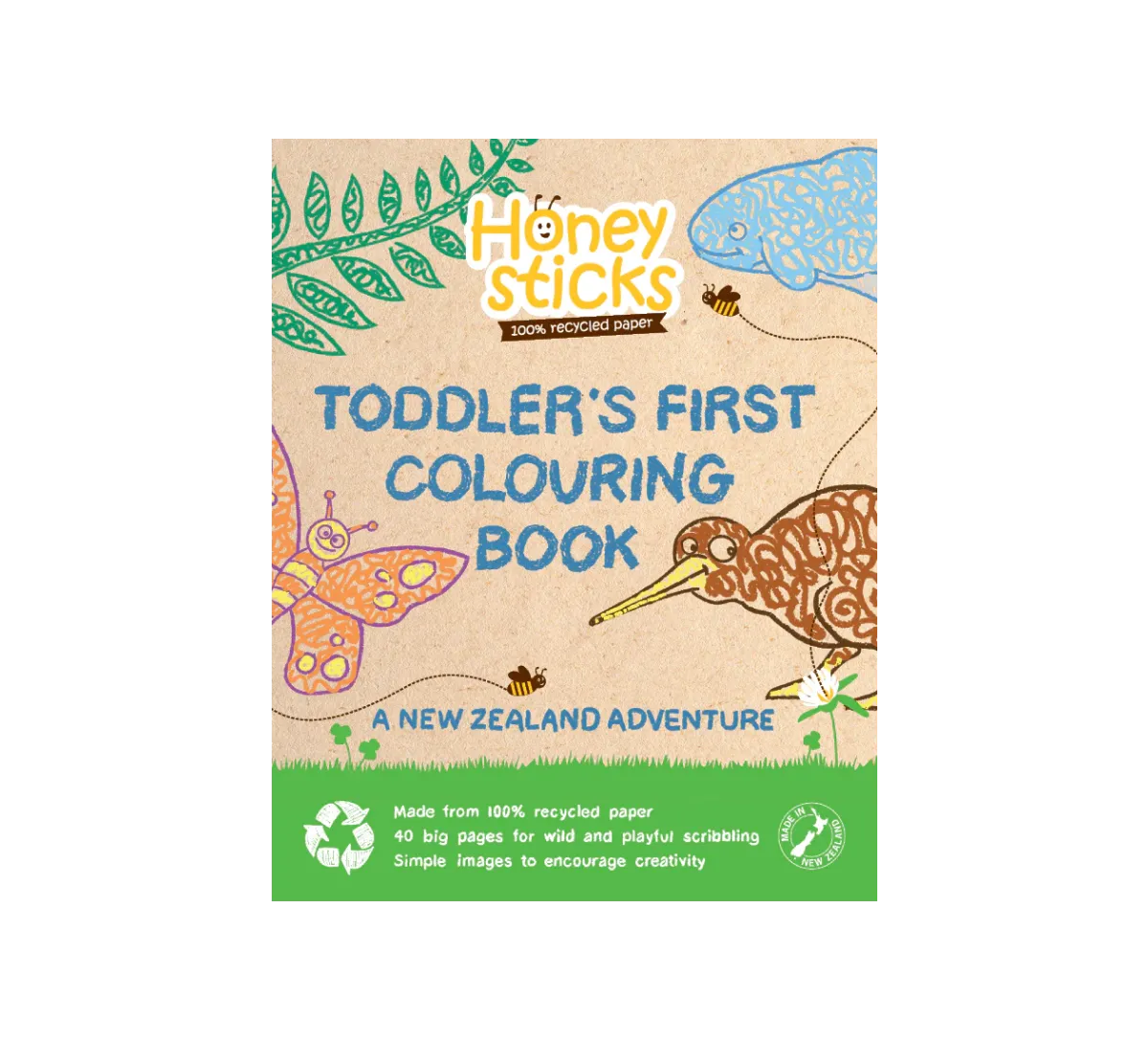 Toddlers First Colouring Book - A Kiwi Adventure