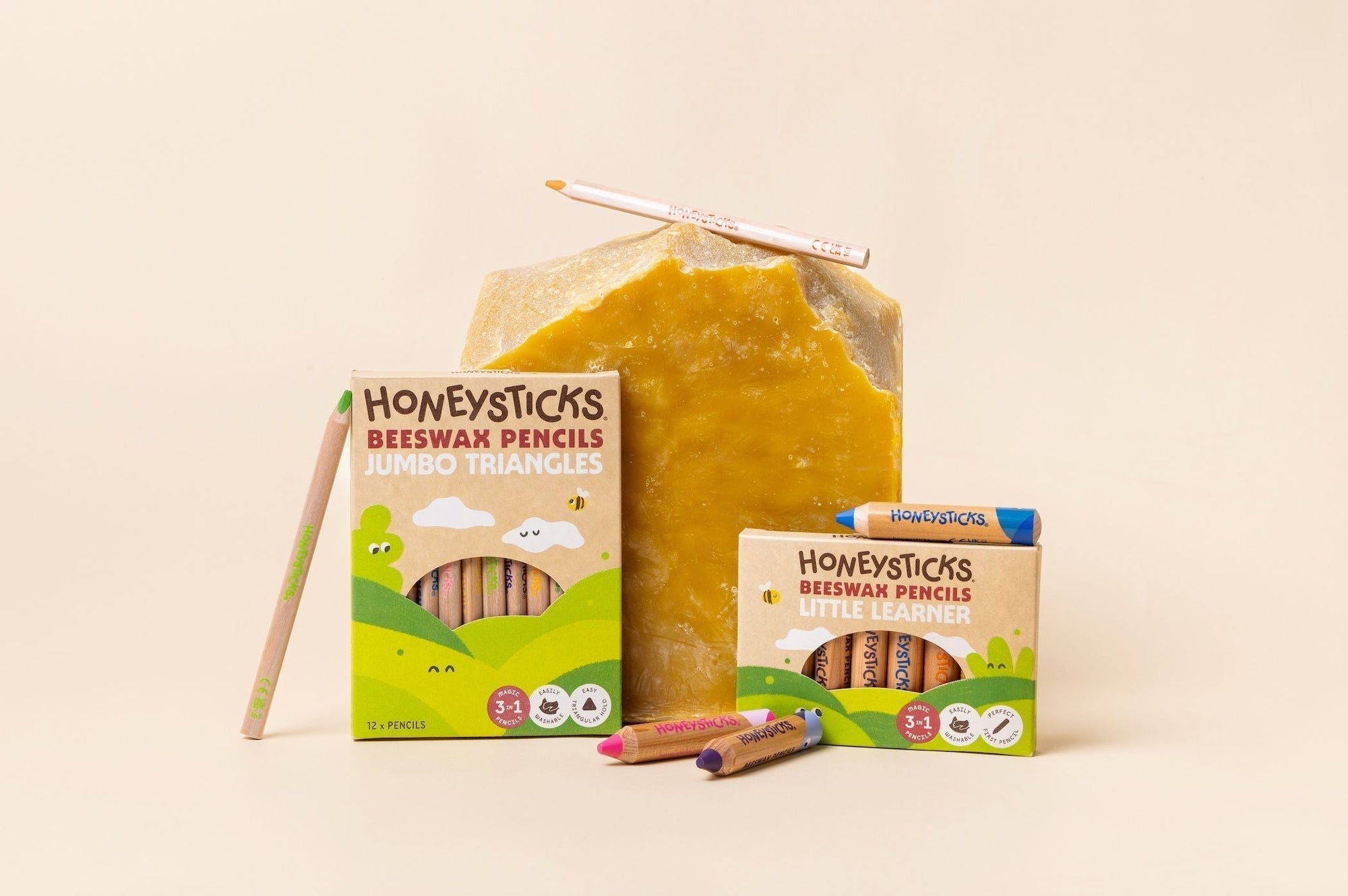 Introducing NEW Honeysticks Beeswax Pencils! 🐝